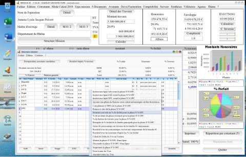 4 nouvelles bulles d'aide dans structure de mission logiciel proposition d'honoraires Architecte Médicis Mac et PC v26.26