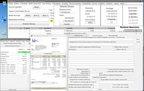 Amélioration de la partie basse de la facture dans le modèle 4 du logiciel de facturation d’honoraires de maîtrise d’œuvre Médicis (Mac et PC) version 27.16