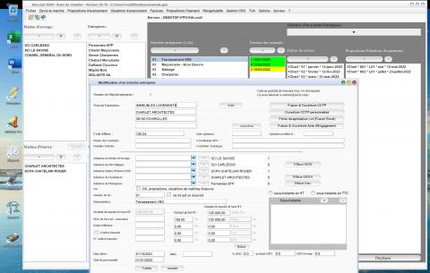 amélioration de la creation des lots du marché du logiciel de suivi de chantier Gescant Mac et PC v20.10