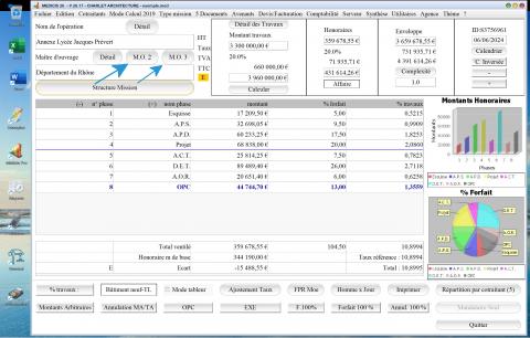amélioration de la création des maître d'ouvrage 2 ou 3 du logiciel de proposition d'honoraires de maîtrise d'oeuvre Médicis Mac et PC v26.17