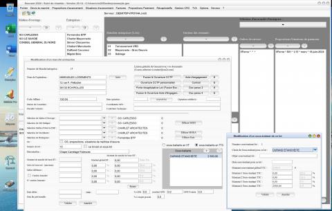 amélioration de gestion multi-tva des sous traitants des lots du logiciel de suivi de chantier Gescant Mac et PC v20.14