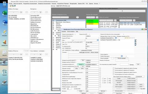 amélioration de la gestion des sous traitant des situations du logiciel de suivi de chantier Gescant Mac et PC v20.14