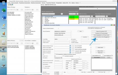 amélioration de la liaison avec l'acte d'engagement du logiciel de suivi de chantier Gescant Mac et PC v20.11