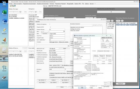 amélioration du modèle 1 d'ordre de service du logiciel de suivi de chantier Gescant Mac et PC v20.22