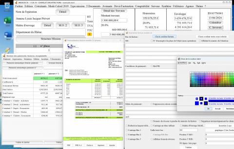 amélioration du modèle 22 de facture du logiciel de facturation d'honoraires Architecte Médicis Mac et PC v26.19