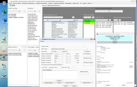 améliorations de 2 modèles d'avenants du logiciel de suivi de chantier Gescant Mac et PC v20.25