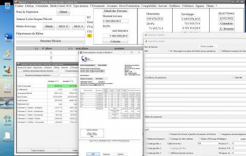 Améliorations du modèle 4 des situations du logiciel de facturation d’honoraires de maîtrise d’œuvre Médicis (Mac et PC) version 27.14