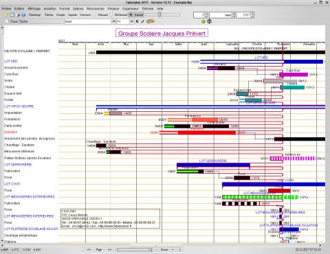 mise à jour du logiciel de planning Faberplan 12.13 pour Mac OS X et PC Windows 