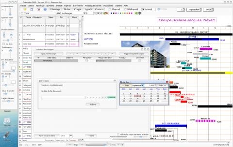 Amélioration de la gestion des congés dans le logiciel de planning de chantier Faberplan Mac et PC 17.10