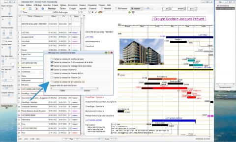 Gestion des lots du logiciel de planning Faberplan Mac et PC v16.05