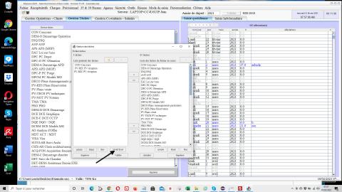 Gestion des tâches dans Excel dans le logiciel de pointage des heures et de suivi des temps passés Séquora 17.01