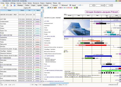 nouvelle version 13.09 du logiciel de planning faberplan pour Mac OS X et PC Windows 