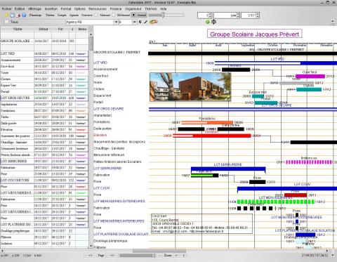 nouvelle version 12.07 du logiciel de planning Faberplan pour Mac OS X et PC Windows