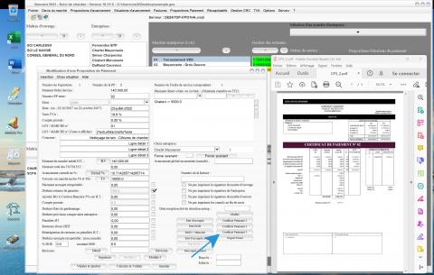 nouveau modèle de certificat de paiement n°3 du logiciel de suivi de chantier Gescant Mac et PC v19.15