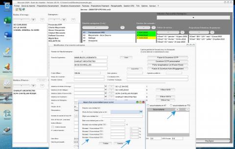 nouvelle gestion des sous traitants sans TVA dans les lots du marché du logiciel de suivi de chantier Gescant Mac et PC v20.10