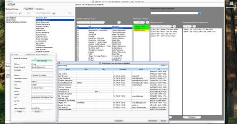 Capture d'écran de la fonctionnalité de gestion globale des entreprises dans le logiciel de suivi de chantier Gescant, version 2118, destiné aux architectes et professionnels de la maîtrise d'œuvre