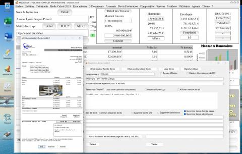 nouvelle possibilité insertion photo sur le modèle 1 de devis du logiciel de gestion d'honoraires Architecte Médicis Mac et PC v26.18