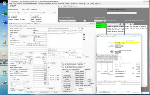 Nouvelle possibilité de générer l’état d’acompte 1B sans signature dans le logiciel de suivi de chantier Gescant (Mac et PC) version 21.11