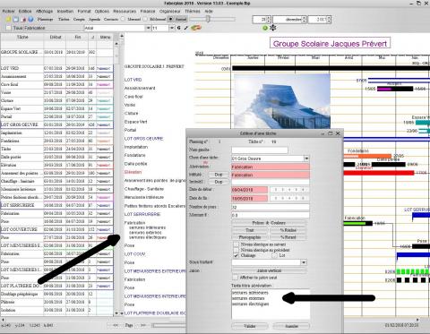 nouvelle version du logiciel de planning Faberplan V13.03 pour mac et pc