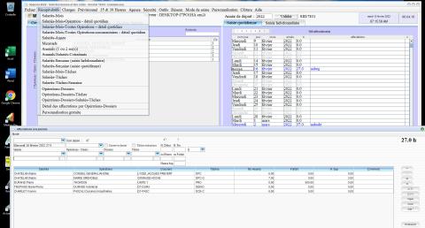 Amélioration du récapitulatif salarié mois toute opération dans le logiciel de pointage des heures Séquora 18.04