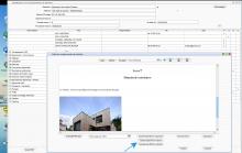 Nouvelles insertions photos avec alignement dans l'éditeur de compte rendu de chantier Gescant Mac et PC 18.02