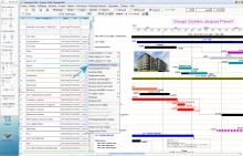 nouveau bouton déplacement tâche du logiciel de planning chantier et d'Architecture Mac et PC Faberplan 19.06